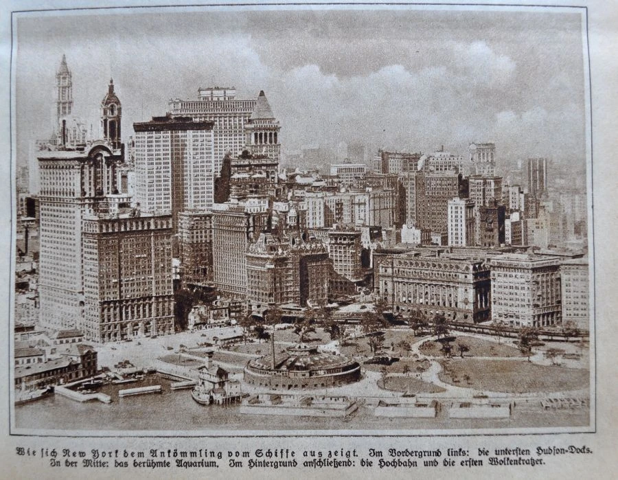 New York's Hudson docks (compare to today)