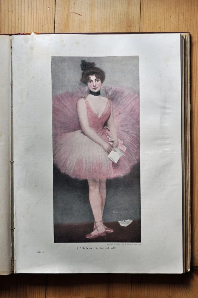 Pierre Carrier-Belleuse, La danseuse, 1898, in: Moderne Kunst in Meisterholzschnitten, around 1904