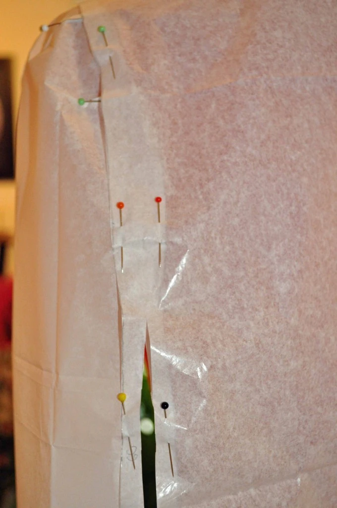 my not-so-professional method to adjust the pattern to my size